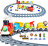 Sotodik Electric Train Set for Toddlers,Train Toys with Lights,Realistic Music Sound, Steam Spray,Traffic