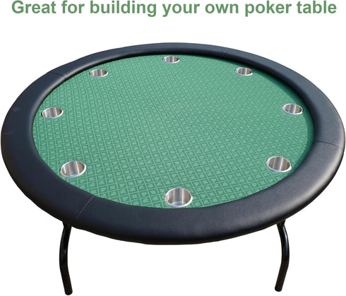 108X60 Inch Speed Cloth Poker Table Fabric - Section of Casino Card Game Table Felt Top Cover Accessories - Green