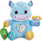 VTech Baby Hug-a-Hippo Musical Plush Toy with Lights and Textures, Blue