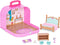 Li’l Woodzeez Travel Suitcase Bedroom Playset - Portable Dollhouse Furniture & Accessories for Kids