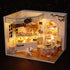 Kisoy Romantic Dollhouse Miniature DIY House Kit, Creative Room Gift for Friends, Lovers, Families (Cake Diary)