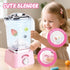 Playset Sets 4-8,Pink 3-5 Play Kitchen Accessories,Toy Kitchen Appliances with Blender,Coffee Maker,Mixer,Toaster,Kids