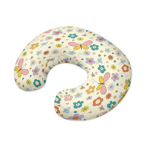 Kathyboom Hippie Flower Nursing Pillow Cover, Ultra Soft Breathable Breastfeeding Bottle Feeding Pillowcase