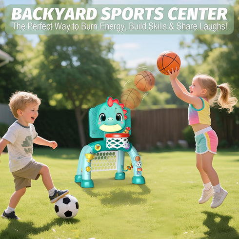1 1-3 Zerhunt Baby Boy Toys for Year Old: Motor Skills Development Energy Release by Mini Basketball & Soccer