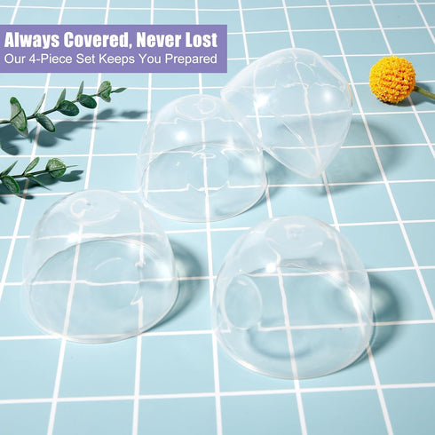 PEUTIER 4PCS 4oz 9oz, Baby Bottle Cap Replacement Cover for Avent Natural Bottles & BPA Free Baby Bottle Replacement