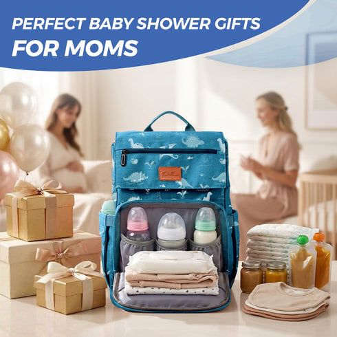Backpack 16 PILLANI Baby Diaper Bag - Large Waterproof Travel Diaper Bag for Boys & Girls, Organizer Pockets