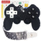 Cool Game Control Remote Teething Toy for Babies 0-6 & 6-12 Months, Silicone Chew Toys for Gamer Parents (Black)