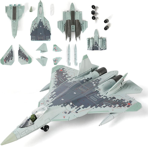 1:72 Scale SU-57 Fighter Jet Quick Build Model Kit Plastic Millitary Jet