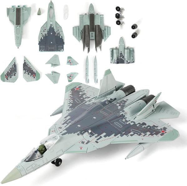 1:72 Scale SU-57 Fighter Jet Quick Build Model Kit Plastic Millitary Jet