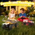 1/18 2.4GHz Remote Control School Bus Toy for Kids, RC Monster Truck Toy with LED Lights & Sound, Rechargeable Electric
