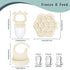 Set 3-in-1 3 Baby Fruit Feeder & Teether Food Pacifier, Breastmilk Popsicle Tray & Adjustable Bib Pacifier Sizes