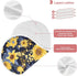 J JOYSAY 22''x11'' 4 Set 2 Pack Sunflowers Daisies Blue Leaves Baby Burp Cloths for Boys Girls Large Cotton Baby Bibs