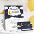 Set 1 50 LBLK-021 DYIRBIIY Over the Moon Diaper Raffle For Baby Shower, Twinkle Twinkle Little Star - Standing Sign