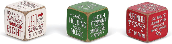 DEMDACO Party Starter Dice, Amazing Colorful 2 x 2 MDF Wood Christmas Activity Game