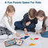 Vanmor Wooden Tangrams Sets, Educational Toy Pattern Blocks, Shape Card Brain Teaser Puzzles, Travel Games for Kids 4-8