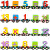 27 Set Set Wondertoys PCS Wooden Magnetic Number Train Toy Compatible with Major Brands Train Tracks