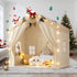 2-in-1 2 4 Windows,2 Toddlers,53" x40" 51" EagleStone Kids Tent,Large Play Tent with Padded Mat and Lights,Kids