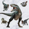 Kiddale T-Rex Giant Wall Stickers, Removable Peel and Stick Dinosaur Wall Decals for Kids, Bedroom, Living Room