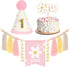 Daisy 1st Birthday Decorations Highchair Pink Floral High Chair Banner Boho Flower