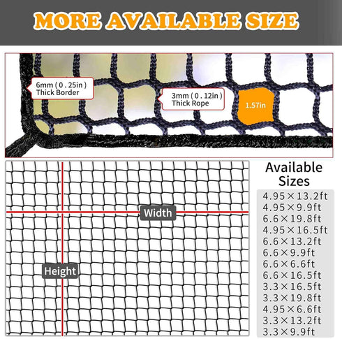 Balcony Netting for Pets, Apartment, Stair, Trampoline, Child Safety Rope Net, Driveway Net for Kids Safety