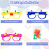 Hooqict 9 Pcs DIY Building Blocks Glasses, Party Supplies for Kids Adults Birthday Party Favors
