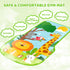 4-in-1 Tummy 0-3-6-9-12 Baby Gym Play Mat with Learning Walker, Time Mat & Baby Push Toys for Newborn Infant Month Boy