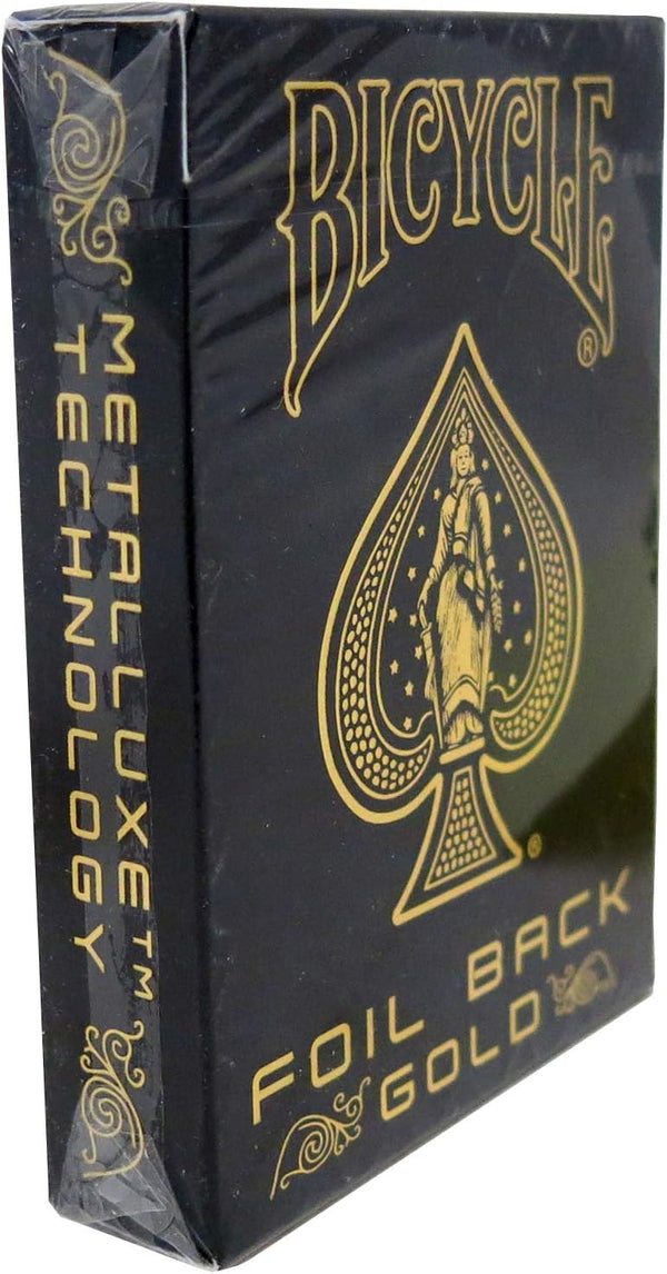 Bicycle Rider Back MetalLuxe Playing Cards, Gold Foil Edition