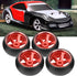 RC Wheel Tire, 4Pcs Aluminum Alloy Spare Parts for ini-Q Mini-D/Wltoys K969 1/28 RC Car, Red