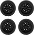 VBESTLIFE RC Tires Set Replacement, Rubber Tires with Plastic Hubs for D12mini Upgrade Parts, RC Rim Accessories