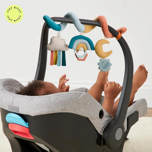 0 Itzy Ritzy Spiral Car Seat & Stroller Activity Toy - Stroller & Car Seat Toys for Ages Months and Up - Hanging Toys
