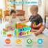 1,2 1-3 12-18 1-2 Learning Toys for Year Old Girl Boy Gifts, Montessori Shape Sorting Toys for Toddler Age, Musical