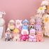 Vueos 10pcs Set 4 Inch 3+ Reborn Baby Dolls - Open Eyes Realistic Baby Doll Toys for Kids, Mini Dolls Collection