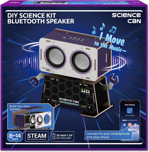 Science Can STEM Toys for Ages 8-13, DIY Bluetooth Speaker Kit with
