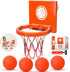 Bath Toys - Bathtub Basketball Hoop for Kids, Mold Free with 3 Strong Suction Cups and 4 Soft Balls - Fun Bath Toys