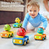 1-3, Set, 6-9-12-18 1st 1-2 iPlay, iLearn Press Go Car Toys for Toddlers Baby Animal Race Cars, Infant Play Car Push Go
