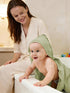 YOYOO 3 Pack 100% 32x32 Inch Muslin Hooded Baby Bath Towels - Cotton Ultra-Soft Towels for Newborns, Infants, Toddlers