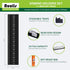 Set 4 24-Tile Domino Holders for Mexican Train, of Stackable Trays, Capacity Each, Plastic Racks for Family Game Night