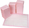 Buyockss 80 Count Disposable Baby Changing Pads, 18x18 Pink Super Absorbent Leakproof Quick-Drying,
