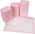 Buyockss 80 Count Disposable Baby Changing Pads, 18x18 Pink Super Absorbent Leakproof Quick-Drying,