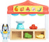 Bluey Mini Playsets Farmers Market Playset with Articulated Figure, Shopping Bag, and Accessories