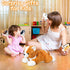 5 16" Mommy 4 Pieces Corgi Dog Stuffed Animal with Babies Puppies Inside Stuffed Corgi Dog Plush Toy with Baby Puppy