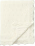 100% Cozy 40x30in Baby Blanket Cotton Knit Swaddle Soft Newborn Receiving Blanket for Boy/Girl Crib,Stroller White