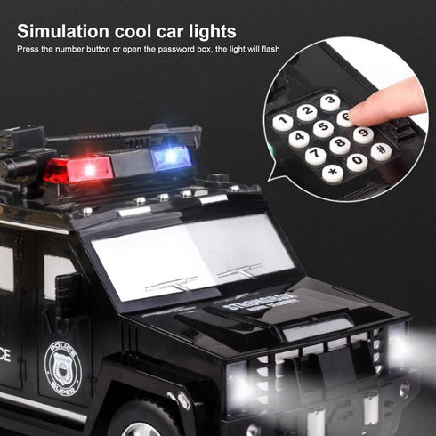 Armored Car Piggy Bank, Easy to Use Password Money Bank Toy, Cool Plastic Automatic for Birthday Festival Gift