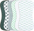 2-in-1 3 Set Newborn,12-Pack Baby Burp Cloths &Baby B.ibs Design Layers Thicken Cotton Absorbent and Soft Spit Up