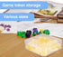 20 Pcs Clear Board Game Tokens Storage Containers - Assorted Sizes for Game Components