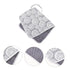 Travel-Friendly Gray Lemon Changing Pad Urinal Mat for Newborns