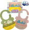 Silicone Baby Bibs for Babies & Toddlers (6-72 months) - 2 Pack Silicone Bibs for Boys & Girls, Baby Shower Gifts