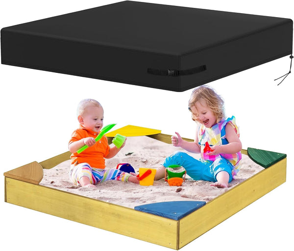 Sandbox Cover, 800D Oxford Cloth Waterproof Outdoor Square Sand Box Cover for