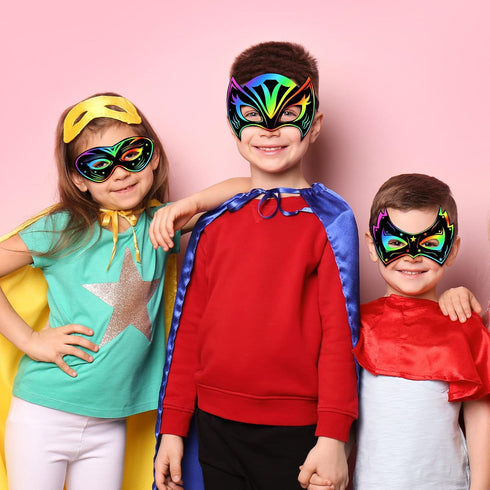 150 Deekin Pcs Masquerade Mask Scratch Paper Eye Masks Bulk DIY Blank Mask Craft Kit for Party Favors (Classic)