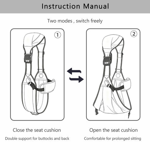 Smanlia 8-55lbs(Black) Baby Sling Carrier, Baby Carrier Newborn to Toddler Wrpas Carrier Essentials Safety, Portable